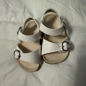 Old Navy Kids White Buckle Sandals